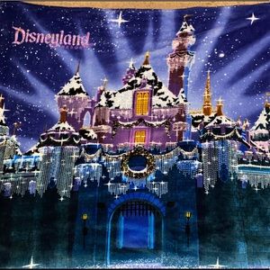 Disneyland Resort Castle Fleece Throw Blanket